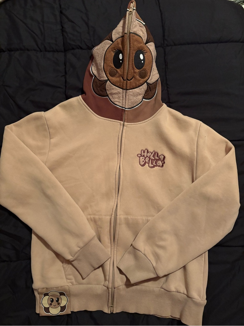 Hella Bella Full Zip-Up Hoodie
